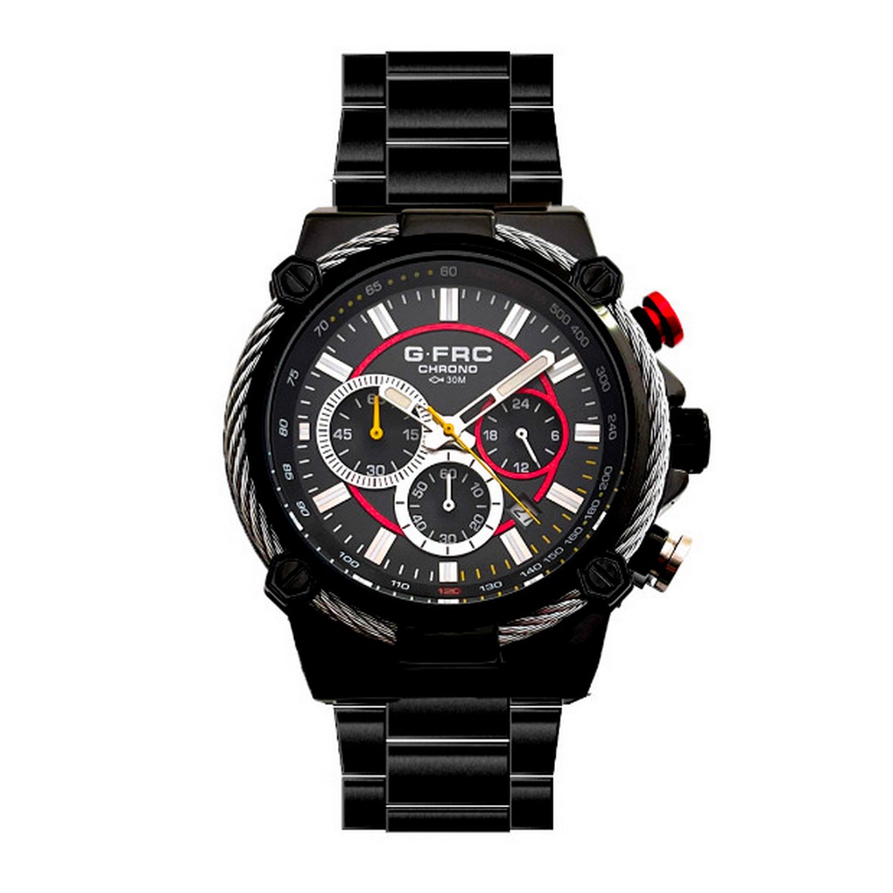 Reloj G-force Original H3829g Cronografo Negro + Estuche